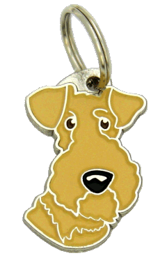Lakeland terrier <br> (placa de identificação para cães, Gravado incluído)